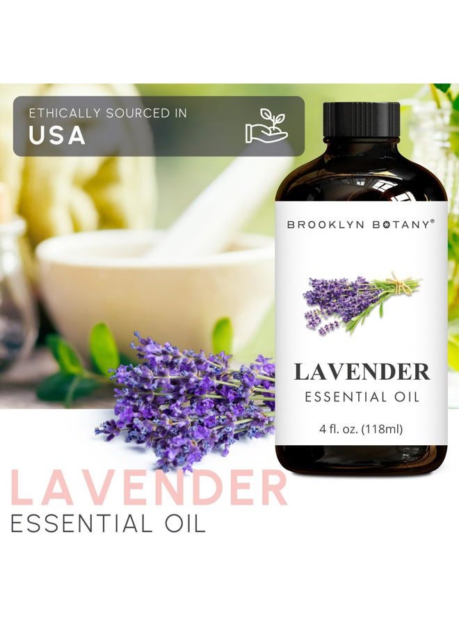 Brooklyn Botany Lavender Essential Oil - Huge 4 Fl Oz - 100% Pure and Natural - Premium Grade with Dropper - for Aromatherapy and Diffuser - Image 4
